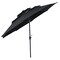 10 ft Garden Umbrella with 3-Tier Vented Design and Tilt Adjustment